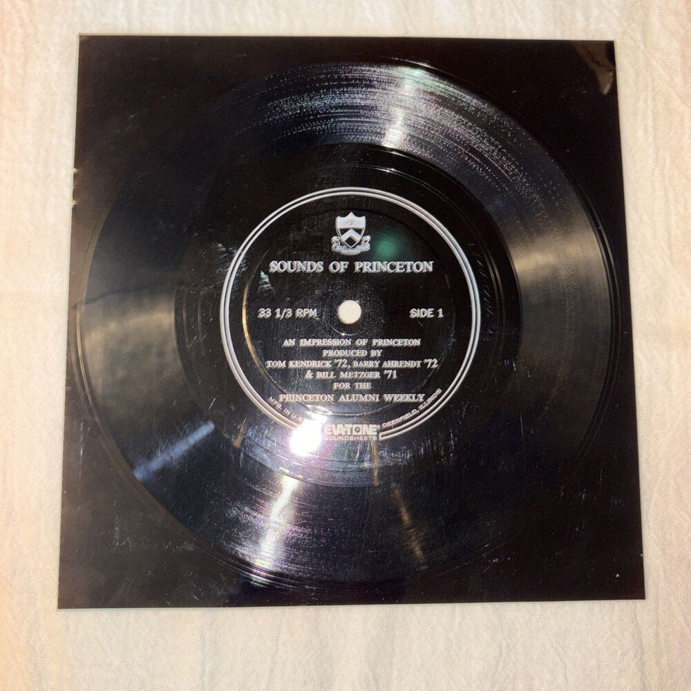 Sounds Of Princeton Flexi-disc 7" 33RPM EVA-TONE Princeton Alumni Weekly 1970s
